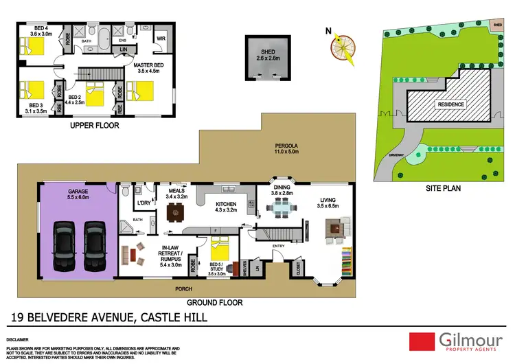 Floorplan of Homely house listing, 19 Belvedere Avenue, Castle Hill NSW 2154