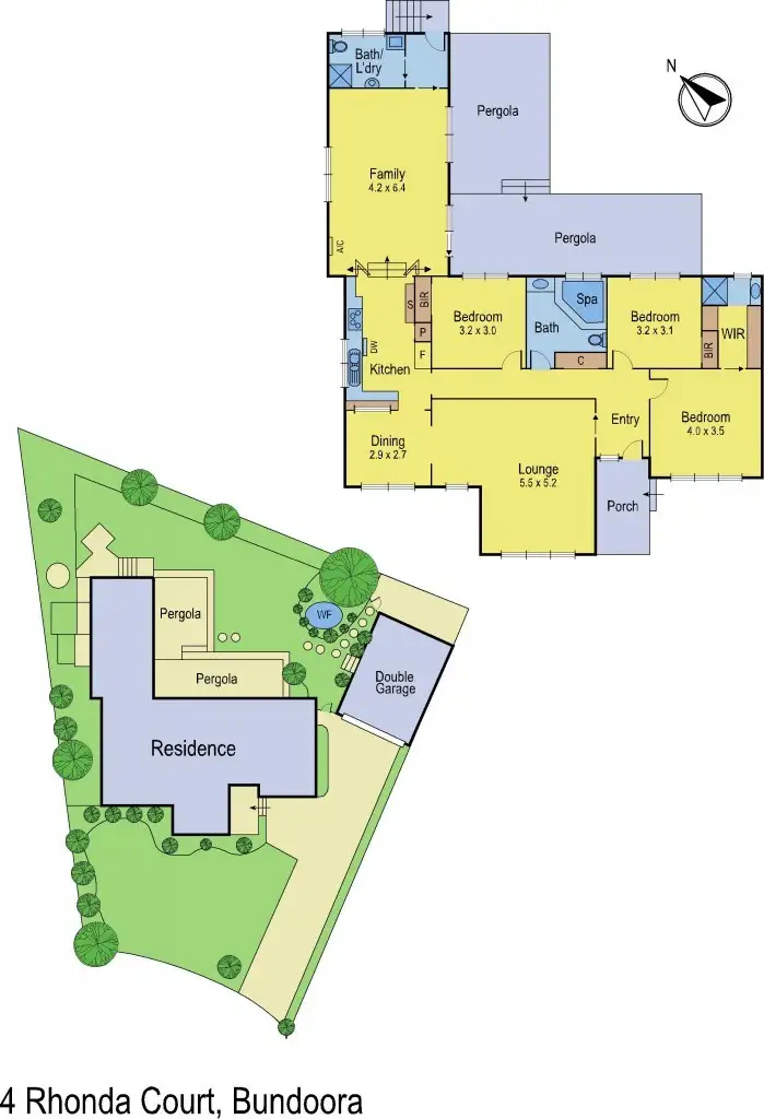 Floorplan of Homely house listing, 4 Rhonda Court, Bundoora VIC 3083