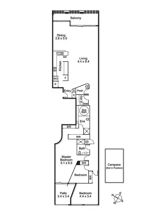 Floorplan of Homely apartment listing, 51 Spring Street, Melbourne VIC 3000