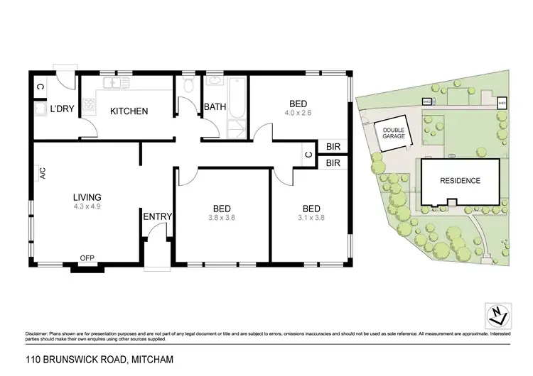 Floorplan of Homely house listing, 110 Brunswick Rd, Mitcham VIC 3132