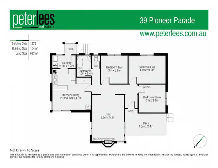 Floorplan of Homely house listing, 39 Pioneer Parade, Ravenswood TAS 7250
