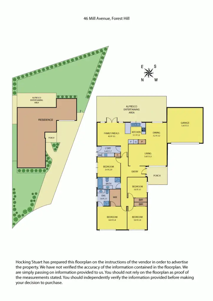 Floorplan of Homely house listing, 46 Mill Avenue, Forest Hill VIC 3131