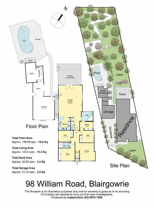 Floorplan of Homely house listing, 98 William Road, Blairgowrie VIC 3942