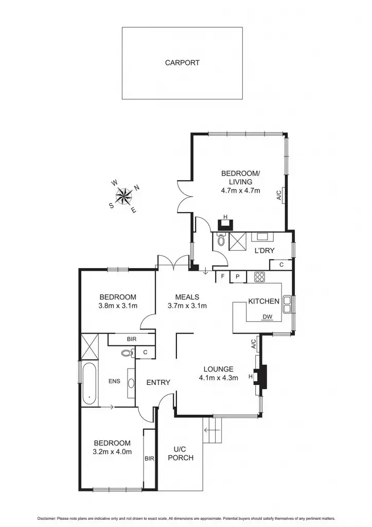 Floorplan of Homely townhouse listing, 1/9 Tullius Avenue, Oakleigh East VIC 3166