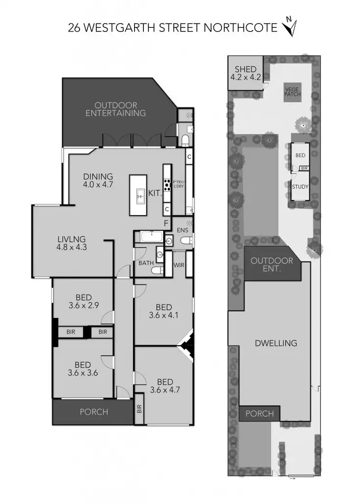 Floorplan of Homely house listing, 26 Westgarth Street, Northcote VIC 3070