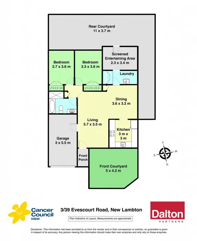Floorplan of Homely villa listing, 3/39 Evescourt Road, New Lambton NSW 2305