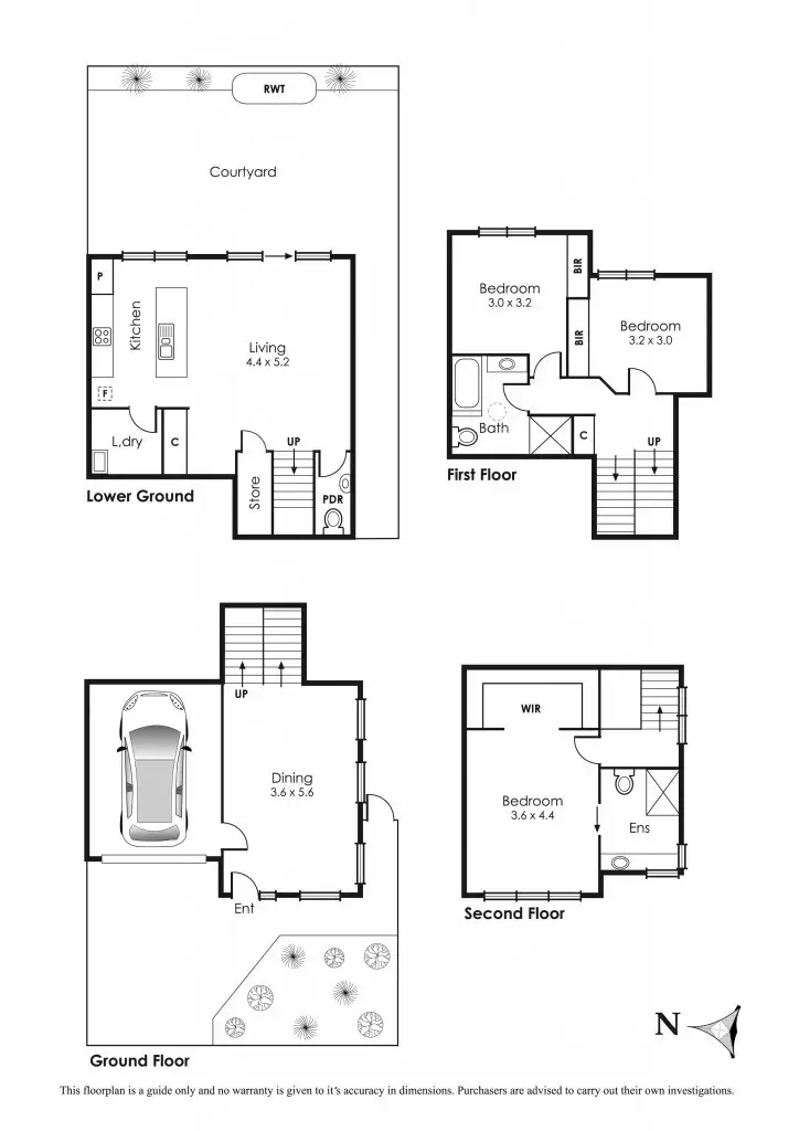 Floorplan of Homely townhouse listing, 8/1163-1165 Nepean Highway, Highett VIC 3190
