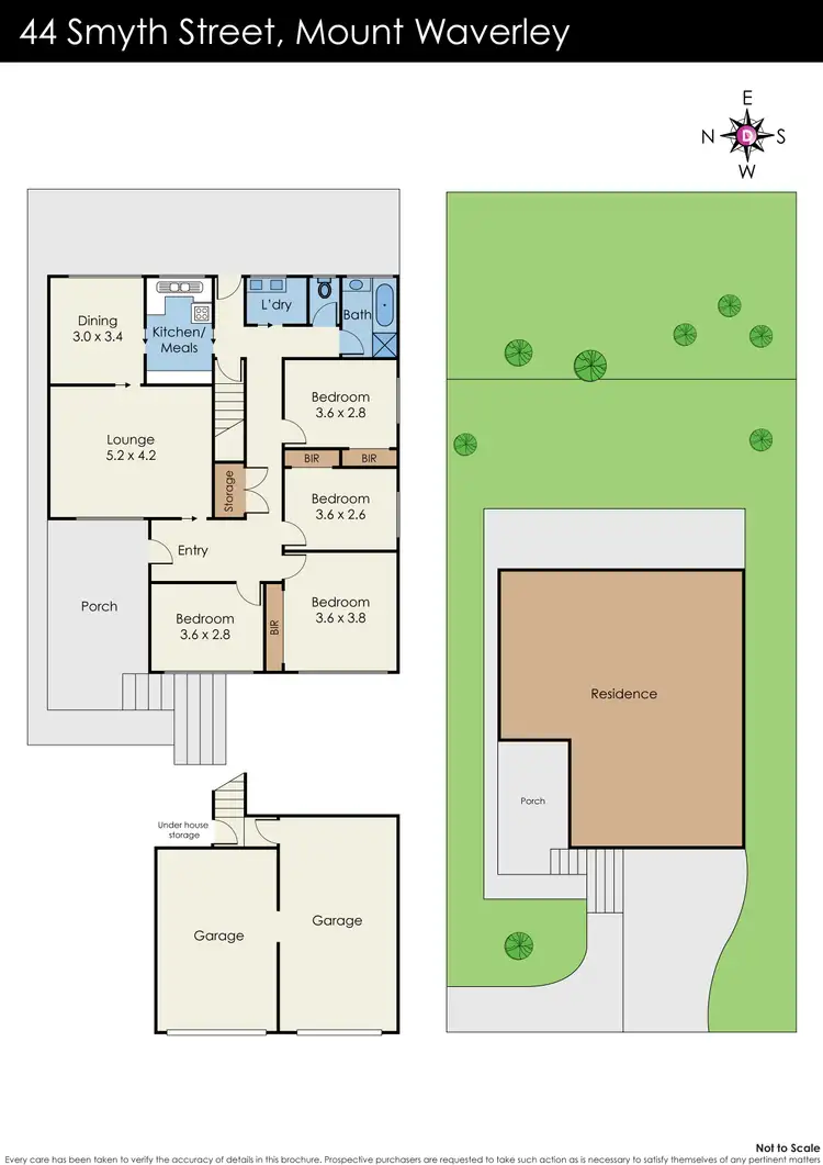 Floorplan of Homely house listing, 44 Smyth Street, Mount Waverley VIC 3149