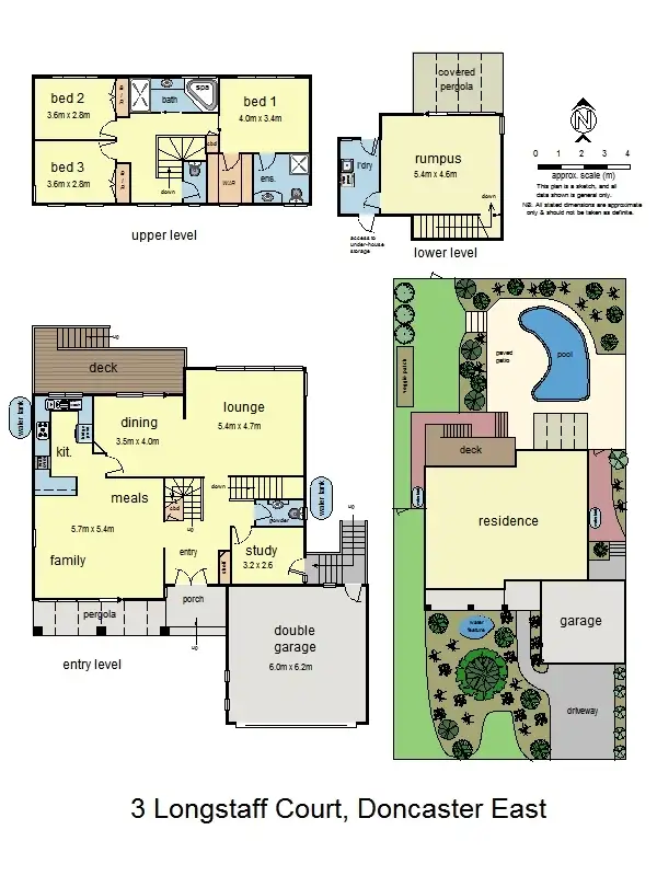 Floorplan of Homely house listing, 3 Longstaff Court, Doncaster East VIC 3109