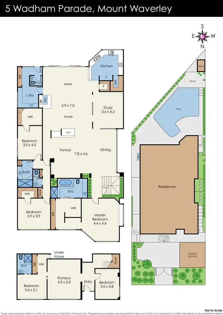 Floorplan of Homely house listing, 5 Wadham Parade, Mount Waverley VIC 3149