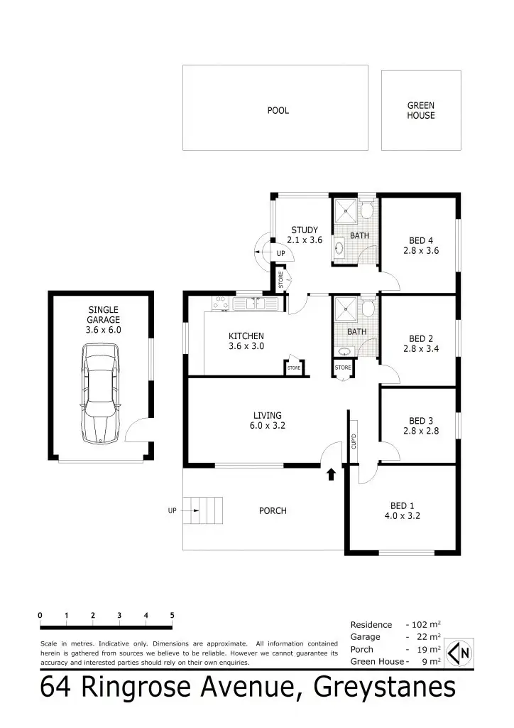 Floorplan of Homely house listing, 64 Ringrose Avenue, Greystanes NSW 2145