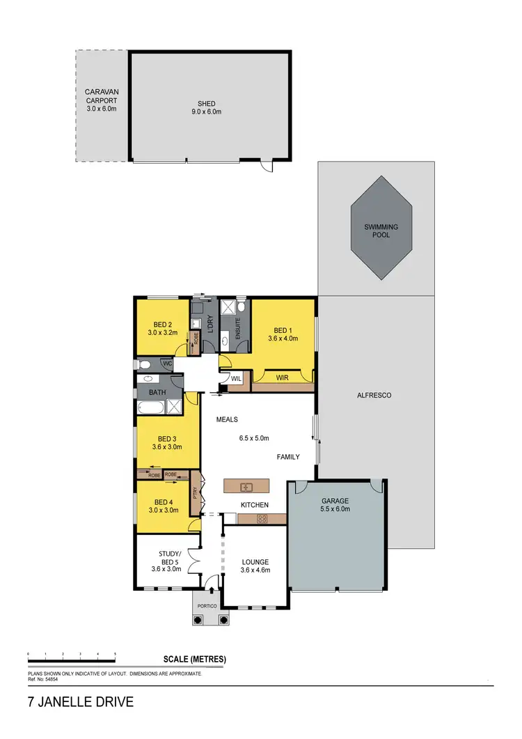 Floorplan of Homely house listing, 7 Janelle Drive, Maiden Gully VIC 3551