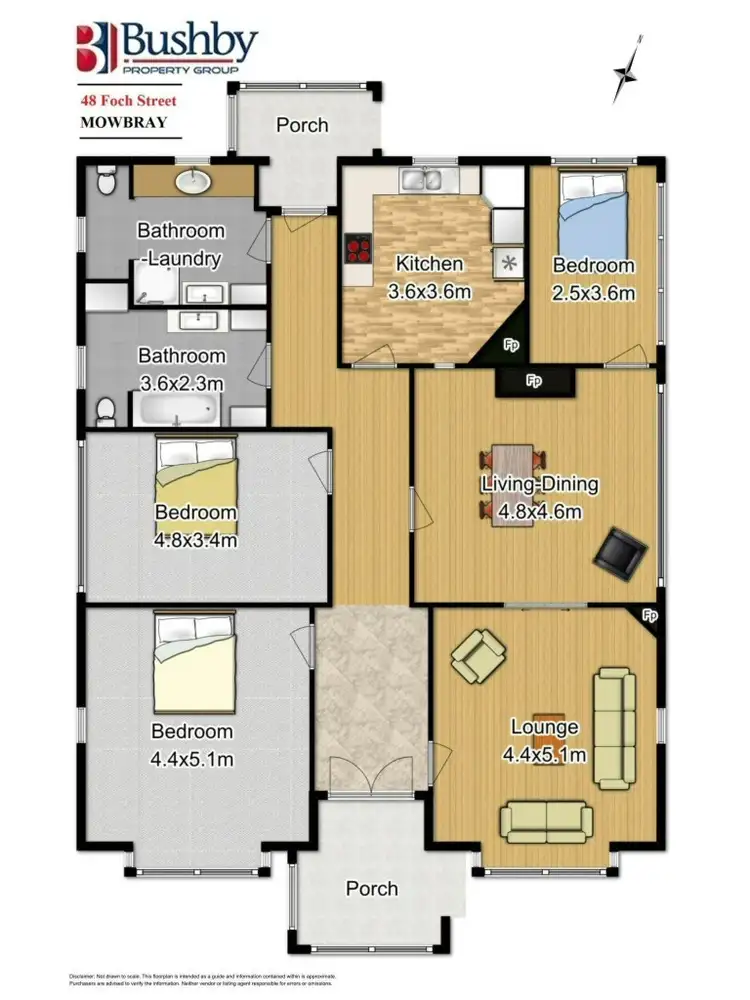 Floorplan of Homely house listing, 48 Foch Street, Mowbray TAS 7248