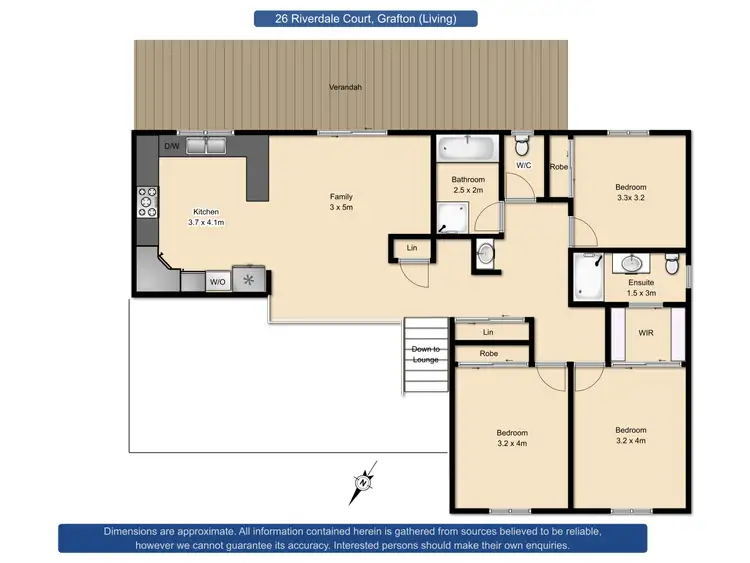 Floorplan of Homely house listing, 26 Riverdale Court, Grafton NSW 2460