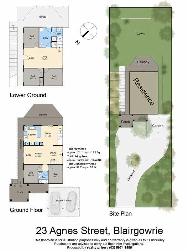 Floorplan of Homely house listing, 23 Agnes Avenue, Blairgowrie VIC 3942