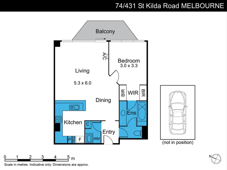 Floorplan of Homely apartment listing, 74/431 St Kilda Road, Melbourne VIC 3004