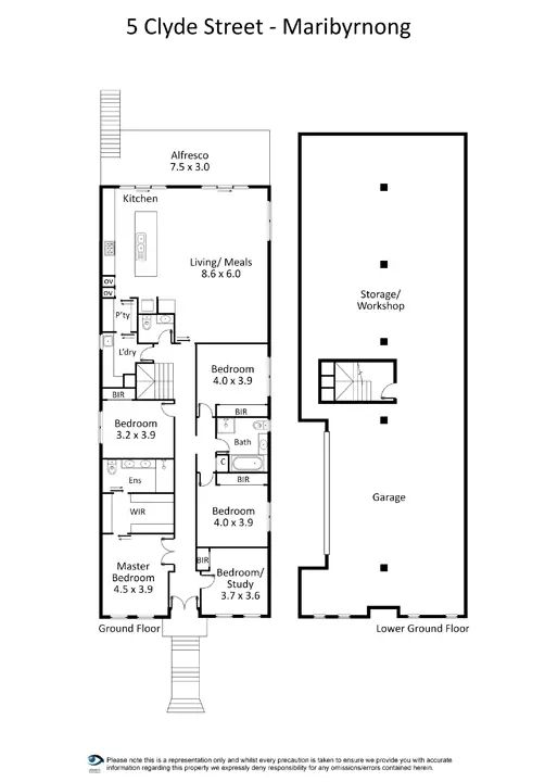 Floorplan of Homely land listing, 5 Clyde Street, Maribyrnong VIC 3032