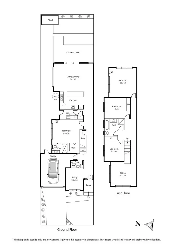 Floorplan of Homely townhouse listing, 5A Eric Avenue, Mordialloc VIC 3195