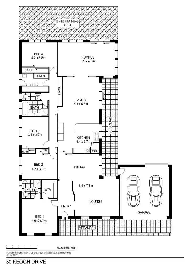 Floorplan of Homely house listing, 30 Keogh Drive, Spring Gully VIC 3550