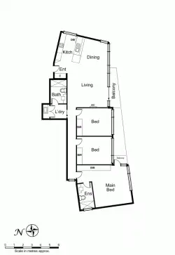 Floorplan of Homely apartment listing, 201/175 Kangaroo Road, Hughesdale VIC 3166