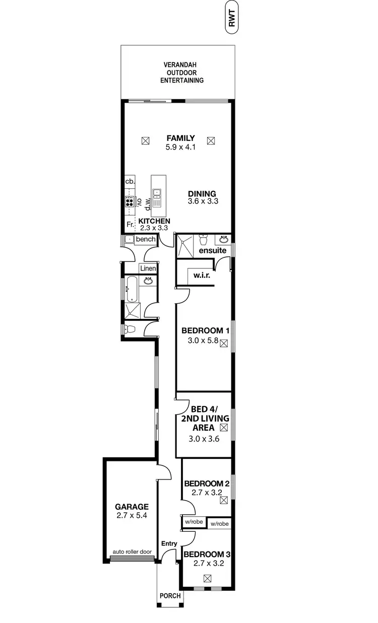 Floorplan of Homely house listing, 7B Freeman Avenue, Tranmere SA 5073