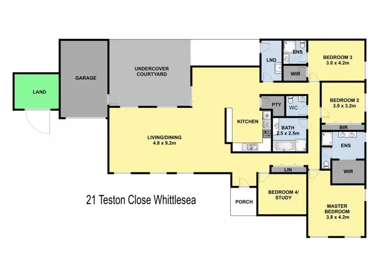 Floorplan of Homely house listing, 21 Teston Close, Whittlesea VIC 3757