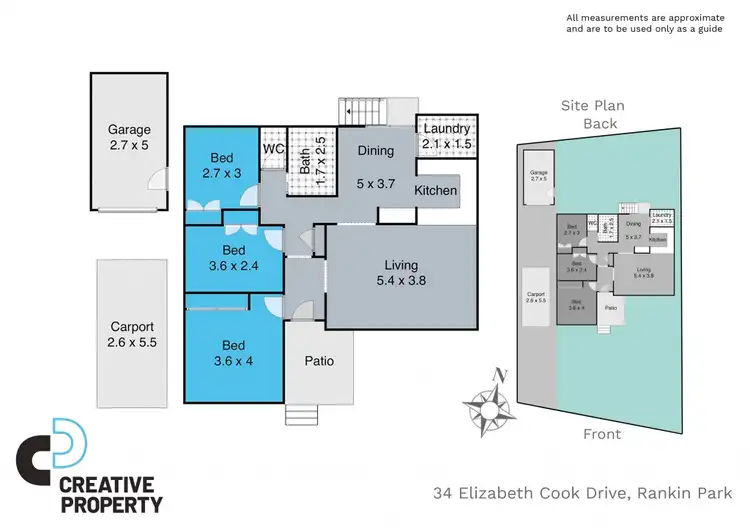 Floorplan of Homely house listing, 34 Elizabeth Cook Drive, Rankin Park NSW 2287