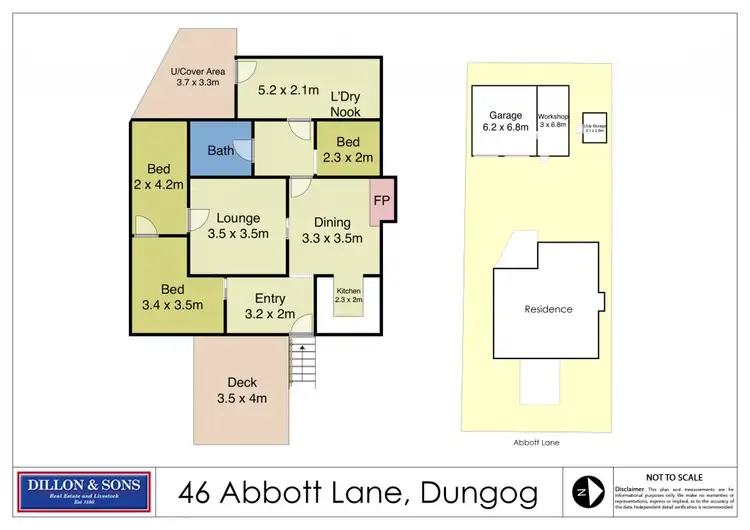 Floorplan of Homely house listing, 46 Abbott Lane, Dungog NSW 2420