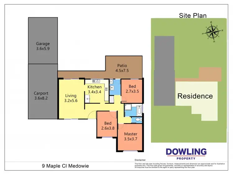 Floorplan of Homely house listing, 9 MAPLE CLOSE, Medowie NSW 2318