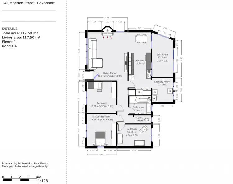 Floorplan of Homely house listing, 142 Madden Street, Devonport TAS 7310