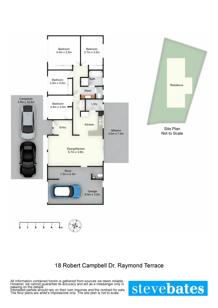 Floorplan of Homely house listing, 18 Robert Campbell Drive, Raymond Terrace NSW 2324