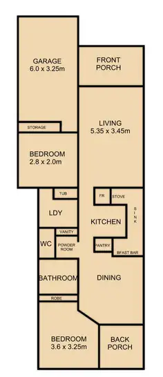 Floorplan of Homely unit listing, 1/40 Glen Road, Warwick QLD 4370