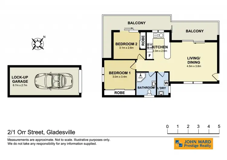 Floorplan of Homely apartment listing, 2/1 Orr Street, Gladesville NSW 2111