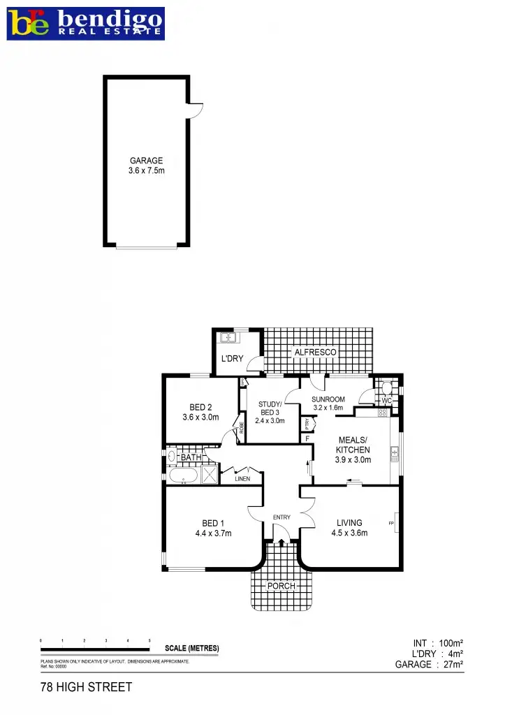 Floorplan of Homely house listing, 78 High Street, Kangaroo Flat VIC 3555