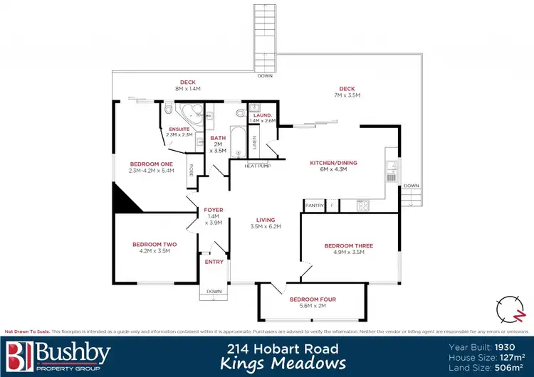 Floorplan of Homely house listing, 214 Hobart Road, Kings Meadows TAS 7249