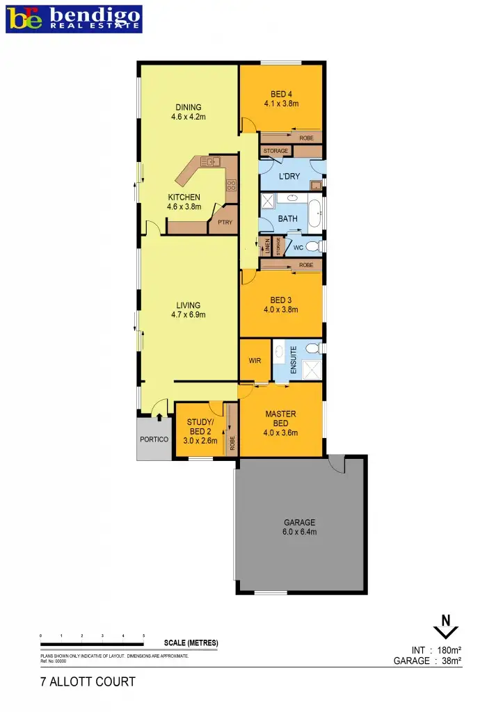 Floorplan of Homely house listing, 7 Allott
Court, Spring Gully VIC 3550