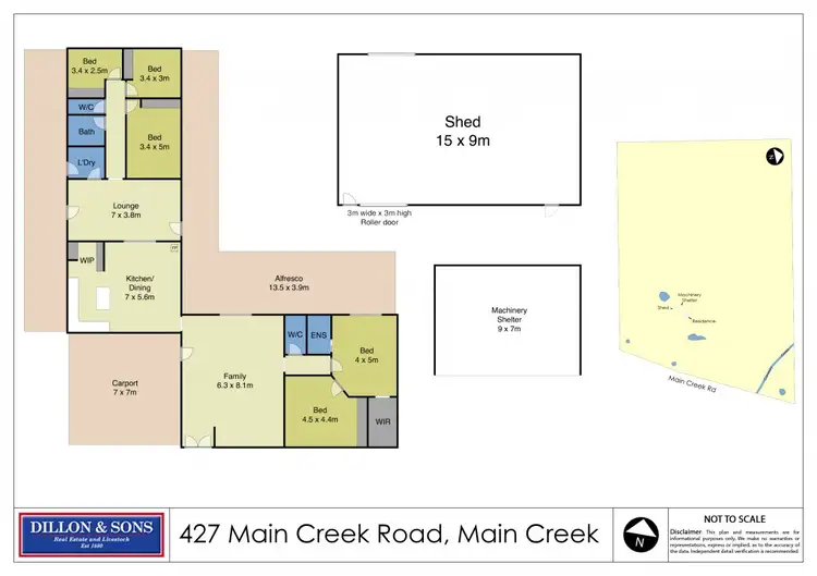 Floorplan of Homely rural property listing, 427 Main Creek Road, Dungog NSW 2420