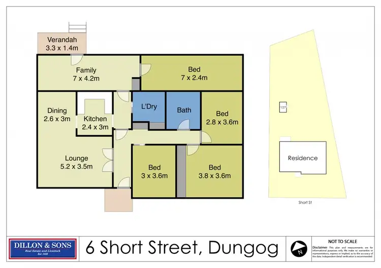 Floorplan of Homely house listing, 6 Short Street, Dungog NSW 2420