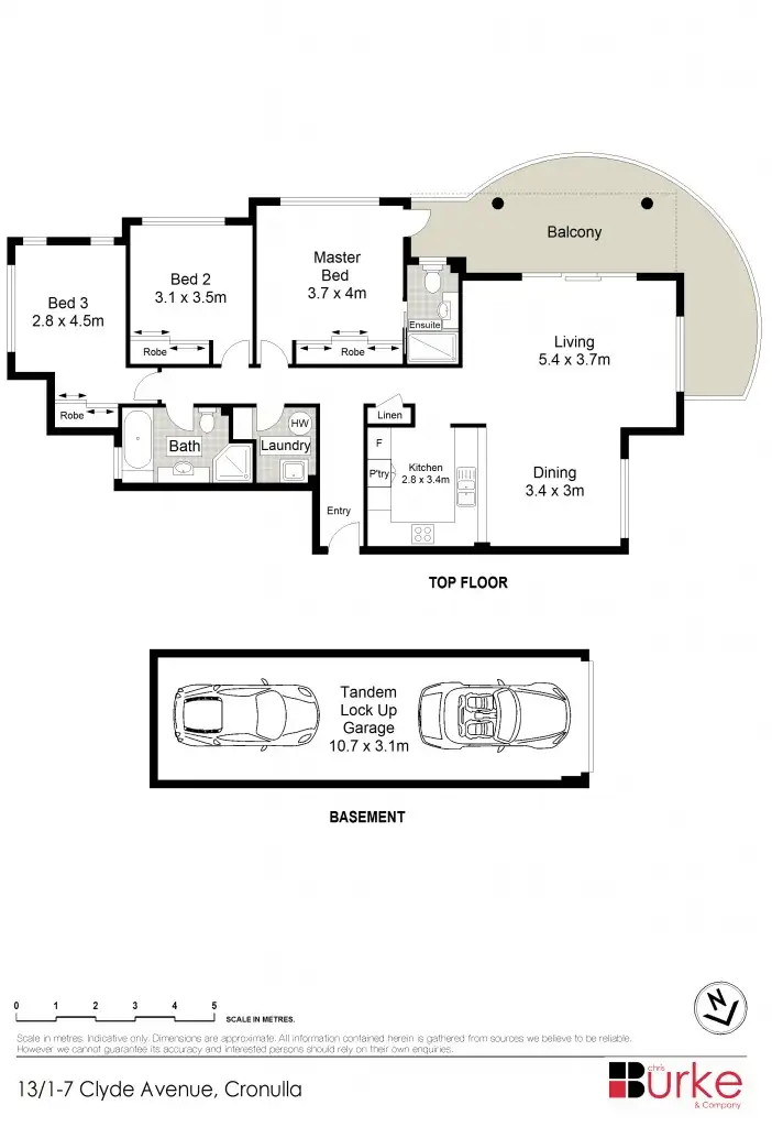 Floorplan of Homely unit listing, 13/1-7 Clyde Avenue, Cronulla NSW 2230