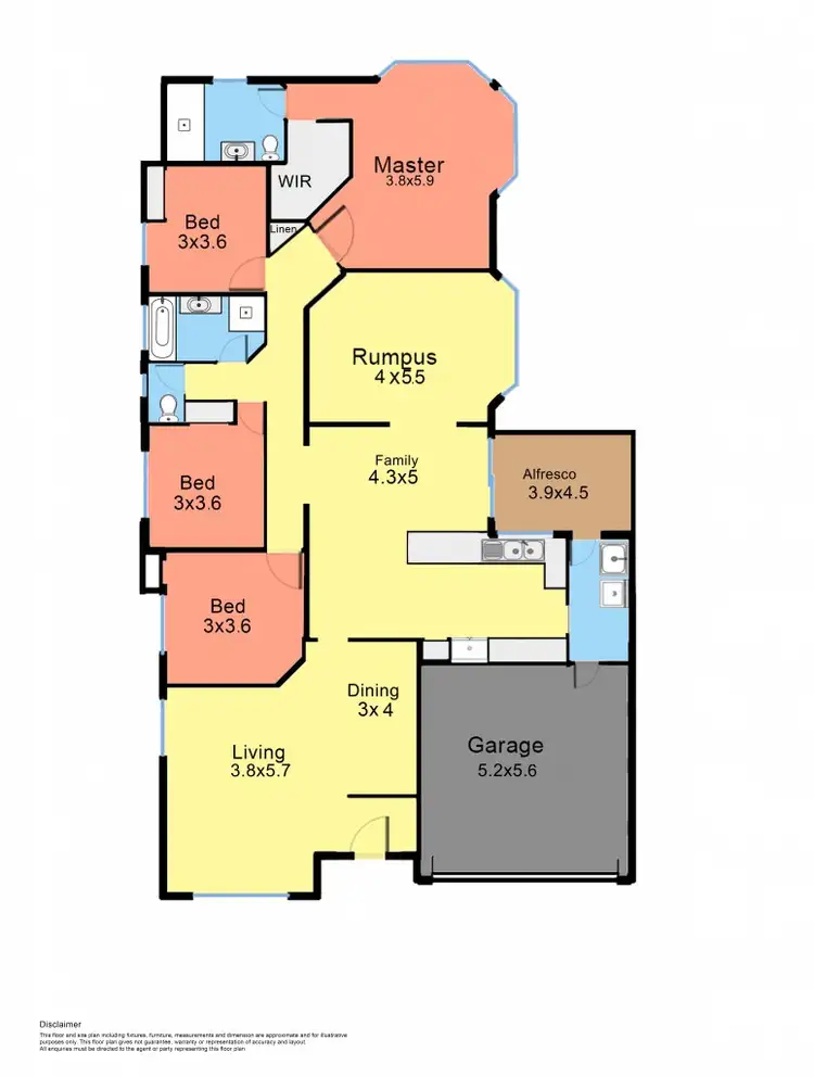 Floorplan of Homely house listing, 60 Rosewood Drive, Medowie NSW 2318