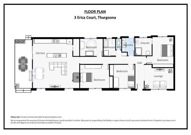 Floorplan of Homely house listing, 3 Erica Court, Thurgoona NSW 2640