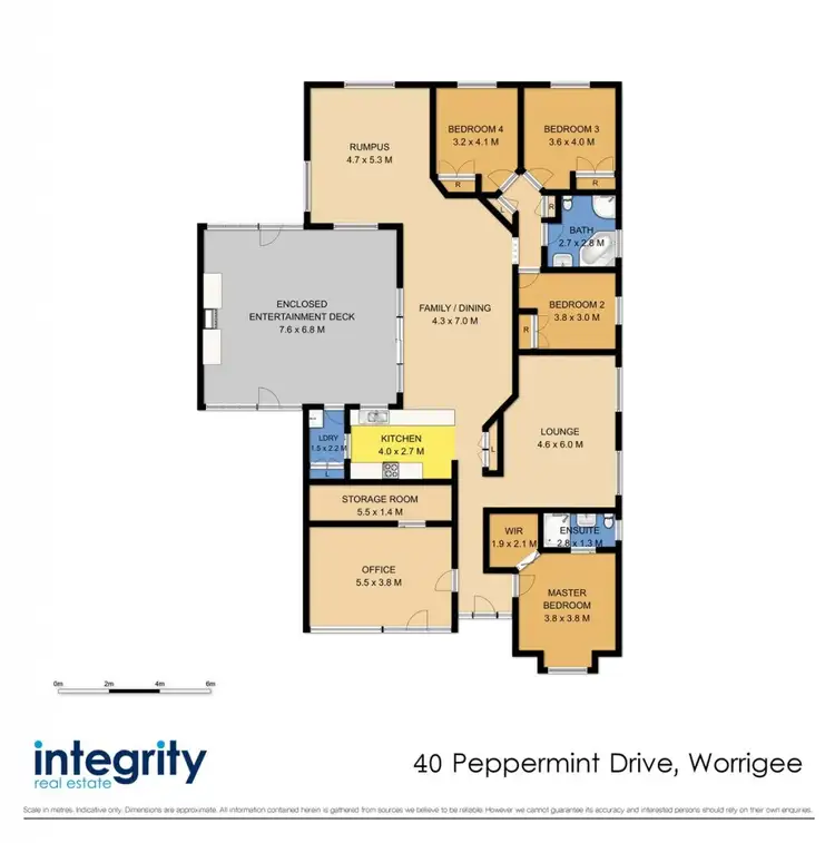 Floorplan of Homely house listing, 40 Peppermint Drive, Worrigee NSW 2540