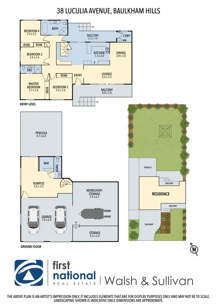 Floorplan of Homely house listing, 38 Luculia Avenue, Baulkham Hills NSW 2153