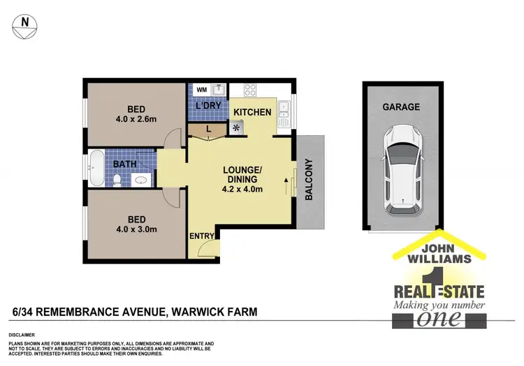 Floorplan of Homely unit listing, 6/34 Remembrance Avenue, Warwick Farm NSW 2170