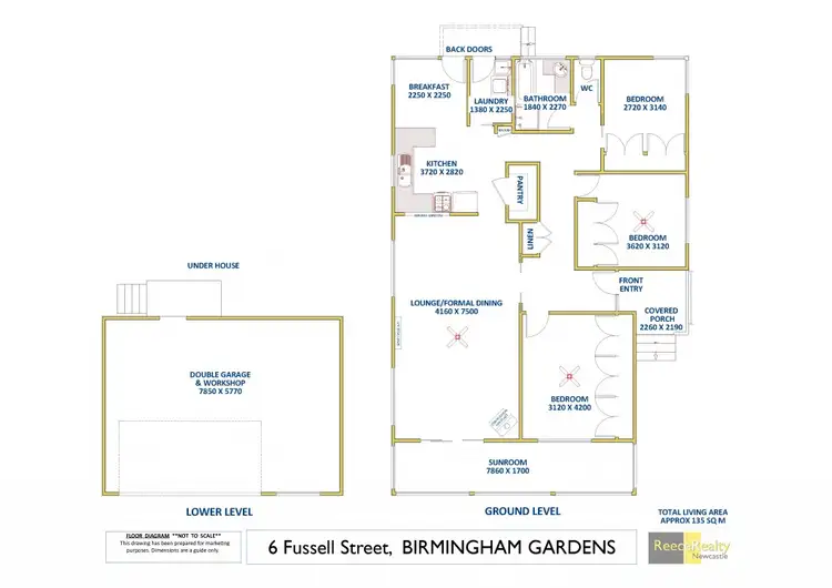 Floorplan of Homely house listing, 6 Fussell Street, Birmingham Gardens NSW 2287