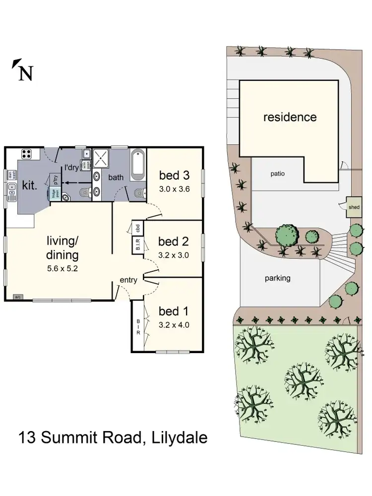 Floorplan of Homely house listing, 13 Summit Road, Lilydale VIC 3140
