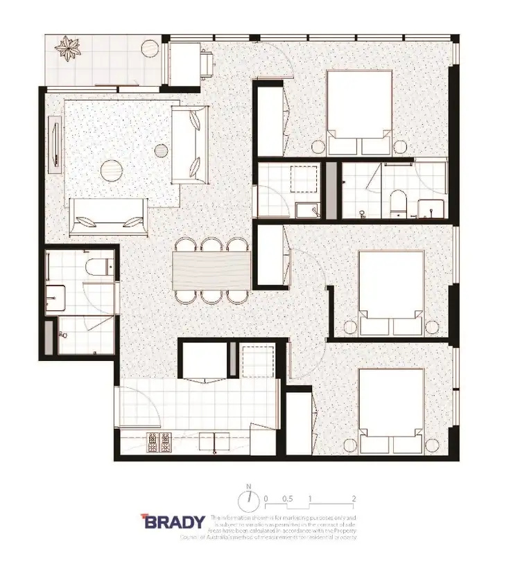 Floorplan of Homely apartment listing, 5510/500 Elizabeth Street, Melbourne VIC 3000