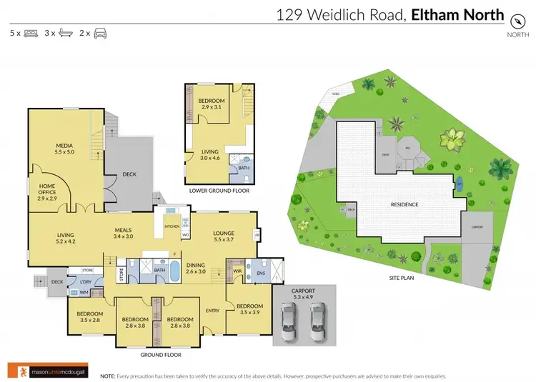 Floorplan of Homely house listing, 129 Weidlich Road, Eltham North VIC 3095