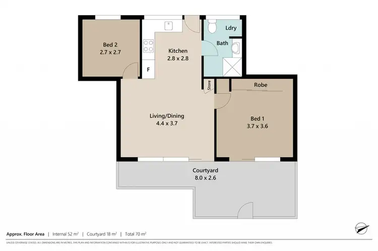 Floorplan of Homely unit listing, 3/17 Oxford Terrace, Taringa QLD 4068