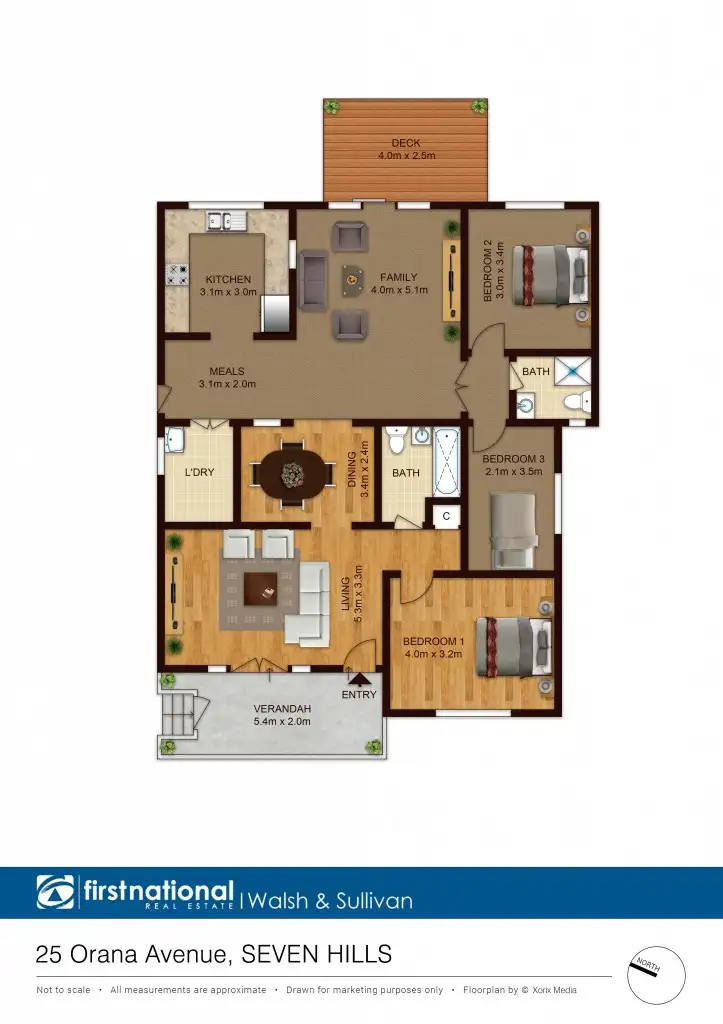 Floorplan of Homely house listing, 25 Orana Avenue, Seven Hills NSW 2147